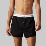 Calvin Klein 2 Pack Modern Cotton Stretch Woven Boxers - S