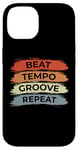 Coque pour iPhone 14 Batterie Vintage Look Music Lover Trap Set