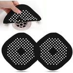 Aougo - 2Pcs Protection de Drain de Silicone, Filtre Evier de Cuisine avec Ventouse, Filtre de Couverture de Drain de Baignoire, Filtre D'éVier de