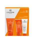 Collistar Kit Speciale Abbronzatura Perfetta Crema Abbronzante Protettiva Viso - Corpo SPF30 150 ml + Balsamo Doposole Idratante Restitutivo 100 Doccia-Shampoo