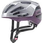 uvex Gravel X - Casque Performance sûr pour Hommes et Femmes - Réglage de la Taille Individuel - Ventilation Optimisée - Rhino - Plum - 56-61 cm