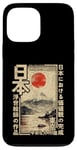 Coque pour iPhone 13 Pro Max Anime Ukiyo-e japonais traditionnel sur bois du Mont Fuji