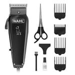 WAHL Dog Clippers, Multi Cut Dog Cat Grooming Kit, Full Pet Coat, Low Noise Corded, Pets At Home, Rust Resistant, High Carbon Steel Blades are Precision Ground, Light 100 gr, Black