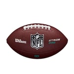 Wilson Ballon de Football Americain NFL Stride Pro Eco, Gen Green, Cuir mixte, Taille standard, Marron