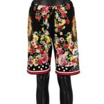 DOLCE & GABBANA x DJ KHALED Sweatshorts Shorts Lion Flowers Black Red 11365