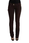 Cycle WoMens Brown Cotton Stretch Low Waist Slim Fit Denim Jeans material_cotton - Size 29 (Waist)