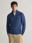 GANT Cotton Half Zip Collar Jumper