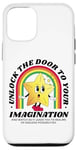 Coque pour iPhone 12/12 Pro Unlock Imagination Star Rétro Dessin animé Arc-en-ciel Motivation