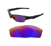 NEW POLARIZED CUSTOM LIGHT RED LENS FOR OAKLEY FLAK JACKET SUNGLASSES