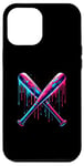 iPhone 12 Pro Max Cross Baseball Bat with SprinklesDrip Sports Player Softball Case