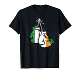 Ireland Flag Shamrock Irish Boxing Gloves - Boxer Kickboxer T-Shirt