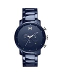 MVMT Montre Chronographe à Quartz pour homme avec bracelet en céramique Bleu - 28000204-D