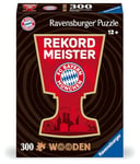 Ravensburger Wooden 12001342 Munich 300 pièces de Puzzle Stables et Individuelles et 25 Petites Figurines en Bois = Whimsies, pour Les Fans du FC Bayern à partir de 12 Ans