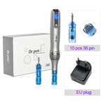 Dr. Pen-Stylo Derma Ultima M8S,Stylo Microneedling Anti-retour,Soins de la Peau,Machine de miles Sans Fil,Authentique - Type EU AND 10PCS 36PIN