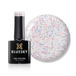 Bluesky Vernis Gel Semi Permanent Cure sous Lampe UV/LED Sprinkles Blanc 10 mL