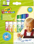 CRAYOLA Mini Kids - Loisirs Créatifs - 8 feutres lavables - dès 1 an 52311 Couleurs Assortis