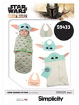 Simplicity Star Wars Mandalorian Baby Accessories Sewing Pattern, S9433, A