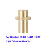 Connecteur de Lance pour Karcher K2 K3 K4 K5 K6 K7,Nettoyeur Haute Pression,Mousse de Neige,Adaptateur de Lavage de Voiture - Type brass