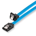 sonero® câble data SATA III 6Gb/s, 0.30m, coudé, bleu