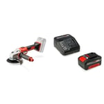 Einhell Meuleuse d'angle sans Fil AXXIO Power X-Change Version solo + Starter Kit Power X-Change (18 V / 4,0 Ah, Lithium-Ion, 1 chargeur + 1 batterie, Temps de charge