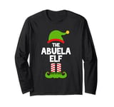 Family Abuela Elf Christmas Matching Pajama Funny Long Sleeve T-Shirt