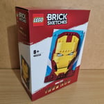 LEGO 40535 Brick Sketches Marvel Iron Man Art Display Piece Festive Birthday