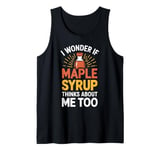 Maple Syrup Tree Sap Hobbyist Tapping Sugaring Canada Tank Top