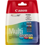 Canon CLI-526 C/M/Y Multi pack - 3-pack - gul  cyan  magenta - original - blekkbeholder