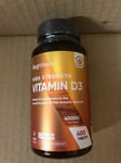 Vitamin D3 4000 IU – 400 High Strength Vitamin D Tablets