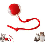 2024 Smart Cat Ball Toys Automatisk Rullande Boll Elektrisk Kattleksak Självstyrning Interaktiv Katt Hund Red