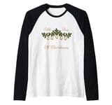 Fifth Day of Christmas Five Rings Twelve Days of Christmas Raglan Baseball Tee