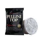 Pellini Top 100% Arabica, 100 Capsules Compatibles Lavazza Espresso Point à l'Arôme Intense et Enveloppant et à la Torréfaction Délicate