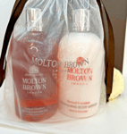 MOLTON BROWN Sensual Hanaleni Bath Gel Body Lotion 300ml Soap Gift Set Bag