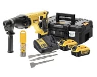 Perforateur DEWALT sans fil - SDS-PPLUS 2 batterie 4.0Ah, chargeur, coffret + 6 forets et 3 burins - DCH133M2K