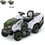 Tracteur de tonte électrique ego, Pack 15Ah avec chargeur mural 1600W, Coupe mulching 98 cm - TR3801E-B