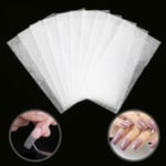 100 Stücke Fibernails für Nagelverlängerung,Nagelförlängning Silk Glasfiber Gel Kit False Nails Manicure Salon Tool Für UV-Gel-Nägel Kunst