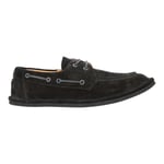 DRIES VAN NOTEN Boat Shoes Flats Black Suede Leather UK11 EU45 NEW RRP485