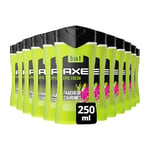 AXE - Gel Douche Homme 5en1 Epic Fresh - 24h Hydratant - 87% d'Ingrédients d'origine naturelle - parfum ananas & pamplemousse (lot de 12x 250ml)