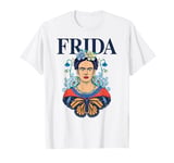 Frida Kahlo - Frida Portrait With Butterfly T-Shirt