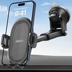 APPS2Car Support Telephone Voiture Ventouse, Universel 360° Pare-Brise Support Téléphone Voiture, Compatible avec l'iPhone 13 Pro Max/12, 4,7-6,8 pouceset Telephone Plus Encore