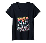 Womens There's No Place Like G28 X0 Y0 Z0 CNC Machinist V-Neck T-Shirt