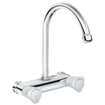 Grohe Costa L Robinet d’évier mural avec bec au dessus chrome