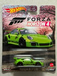 2020 Hot Wheels Premium PORSCHE 911 GT3 RS Forza Horizon 4 991 Real Riders