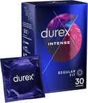 Durex Intense Ribbed and Dotted Condoms, Pack of 30