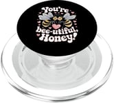 You’re Bee-utiful Honey Cute Bee Couple Love Valentine's Day PopSockets PopGrip for MagSafe