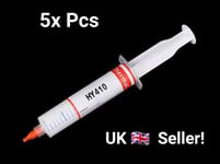 5 Pcs Halnziye HY410 30g Tube White Thermal Grease Paste for Heat Sink CPU GHD