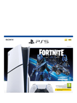 Sony PlayStation 5 (Model Group - Slim) Console with DualSense Controller, White, Fortnite Cobalt Star Bundle