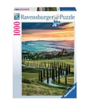 Ravensburger- Puzzle 1000 pièces-Photos et paysages 17612-Val d'Orcia, Tuscany, 17612, Couleurs mélangées