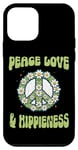 Coque pour iPhone 12 mini Guitare Hippie Meditation Freedom Wreaths