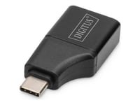 Digitus - Adapter För Video / Ljud - 24 Pin Usb-C Hane Till Hdmi Hona - Svart - 4K30 Hz (3840 X 2160) Stöd